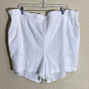 Bar III White Eyelet Shorts NWOT Size 3X